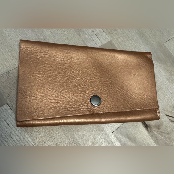 Portland Leather Handbags - Portland Leather Copper metallic Ranchers Wallet